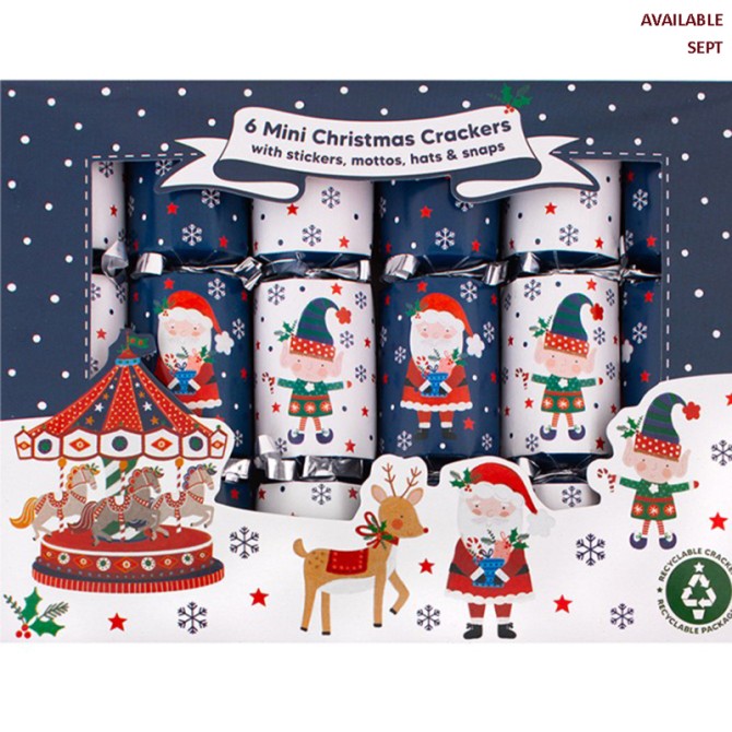 Mini Santa and Elf Kids Crackers