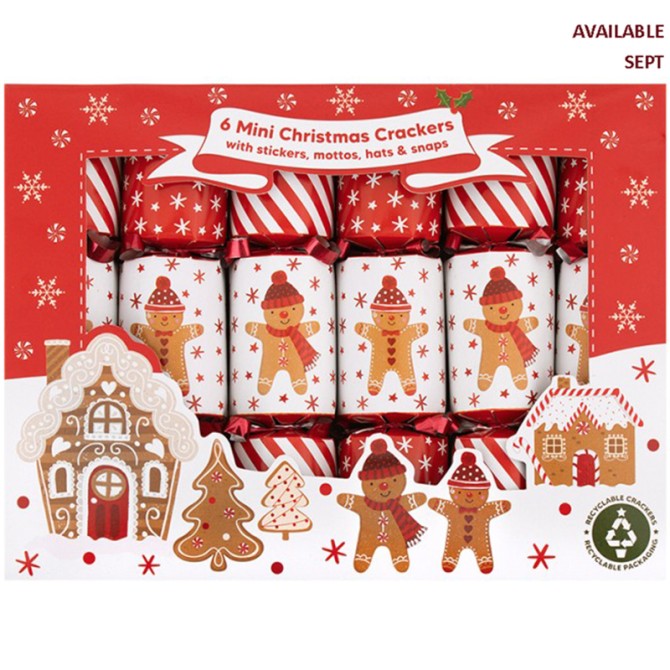 Mini Gingerbread Kids Crackers