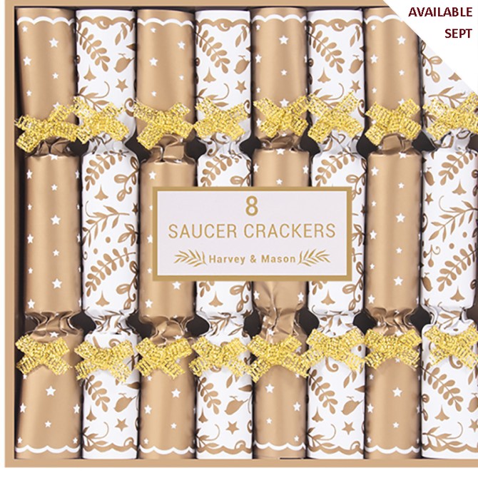 Silver Gold Saucer Crackers