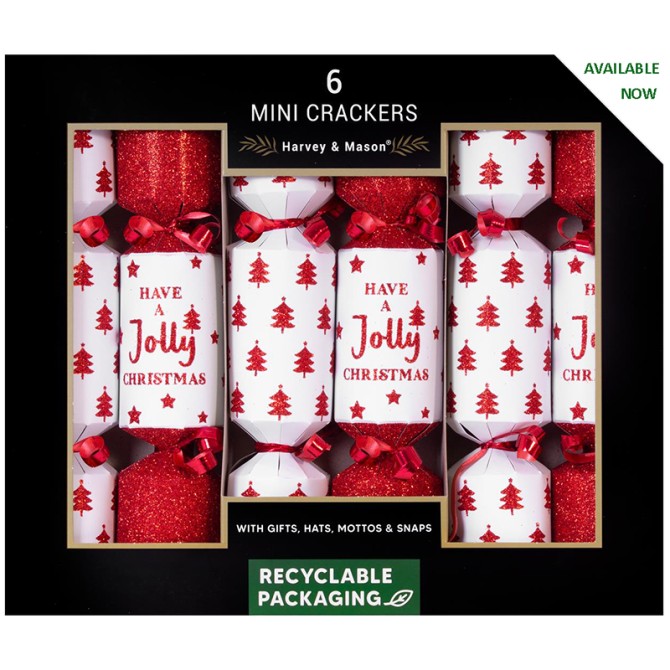 Jolly Red Snow Scatter Crackers