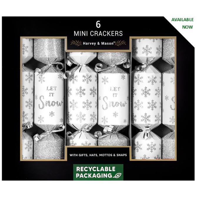 Mini Silver Snow Crackers
