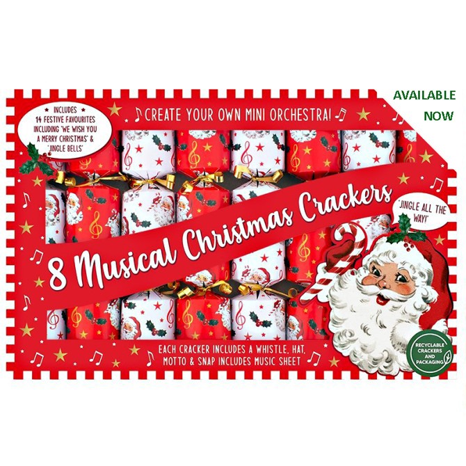 Santa Musical Whistles Christmas Crackers