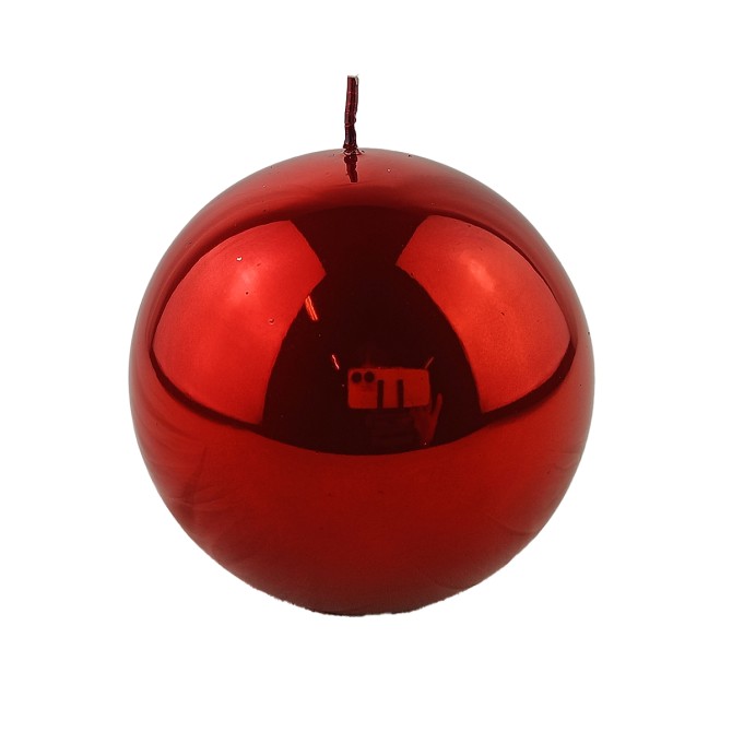 Red Metallic Ball 10cm