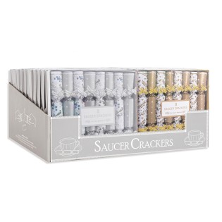 Silver Gold Saucer Crackers