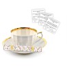 Silver Gold Saucer Crackers