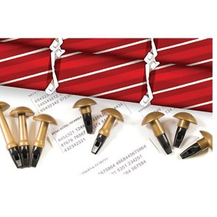 Santa Stripe Musical Whistles Crackers